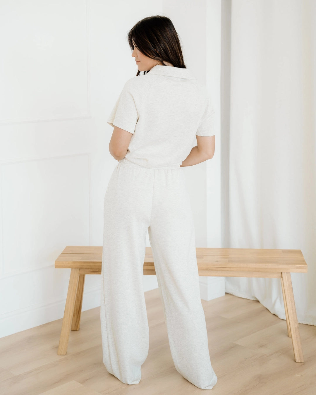 Addyson Lounge Set Polo Tee Casual Pant Set