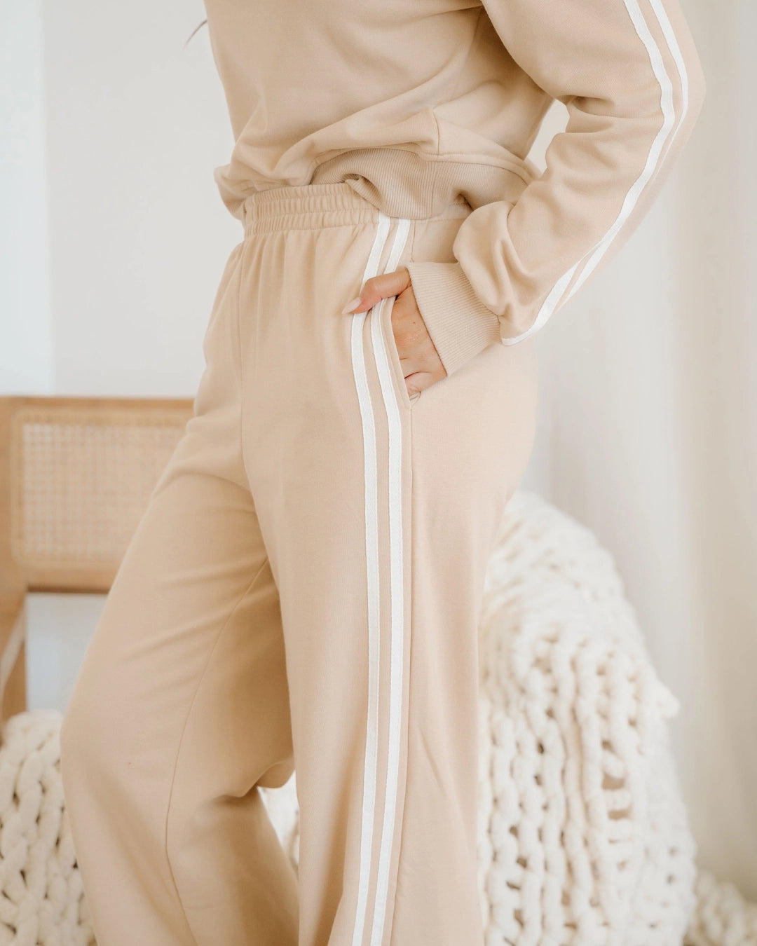 Varsity Athleisure Set| Lounge Set | Wide Leg Pants