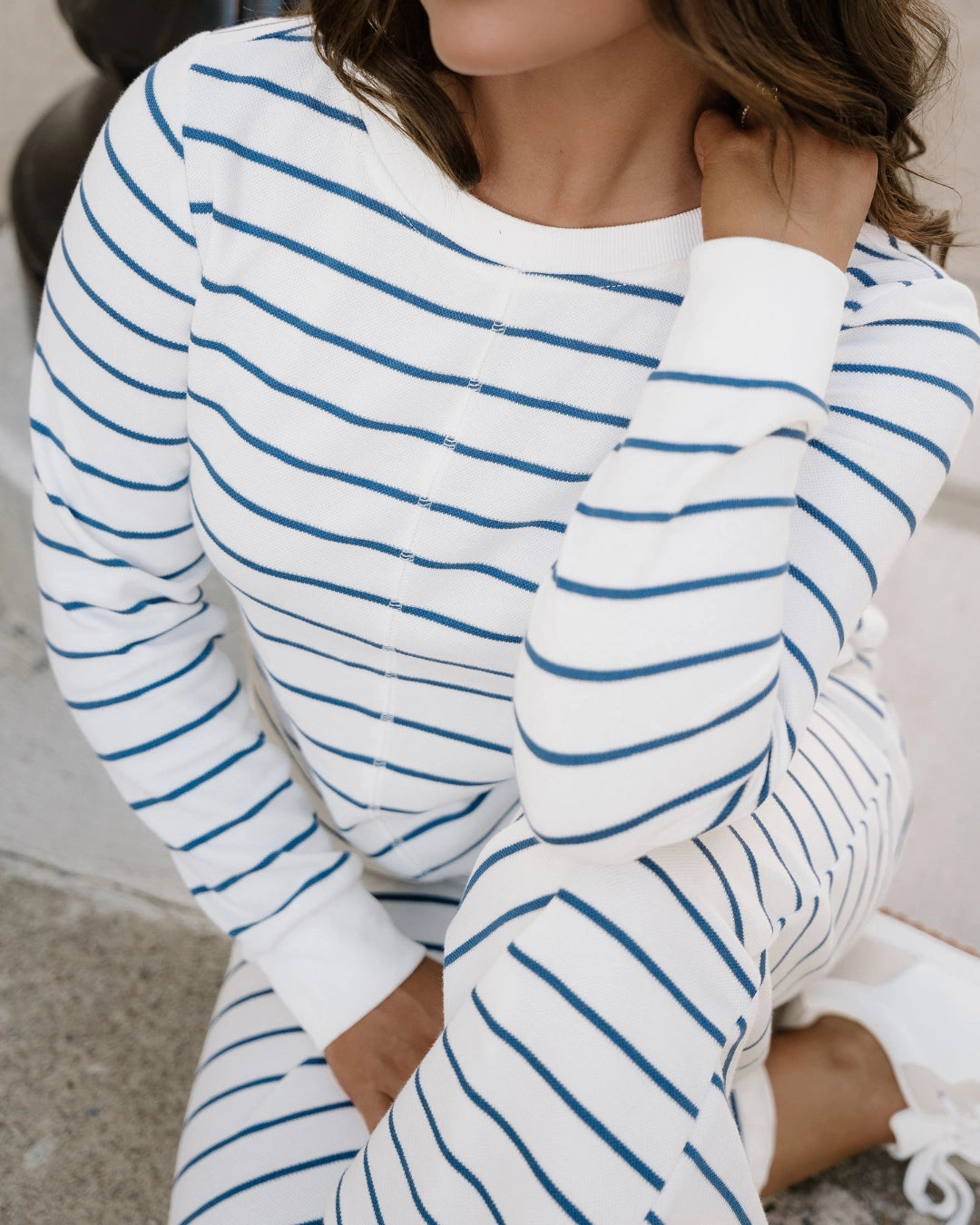 Sailer Set  | Striped Lounge Wear
