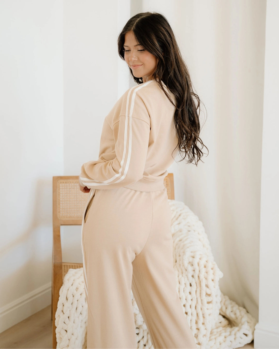 Varsity Athleisure Set| Lounge Set | Wide Leg Pants