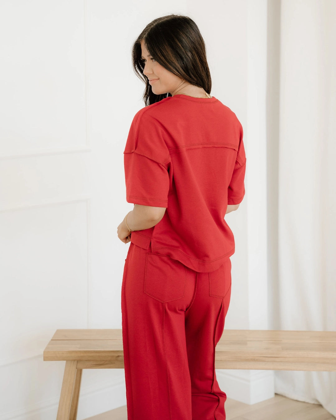 Drop Shoulder Boxy Tee and Barrel Pants Set