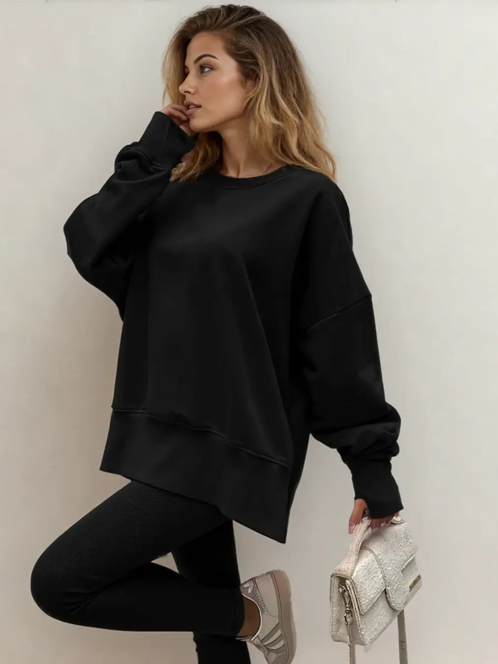 Remi Lounge Set | Slit Sweatshirt | Leggings